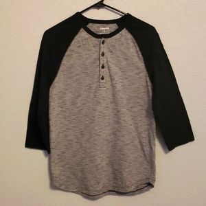 Men's Quarter Sleeve shirt, Express, Small, Gray